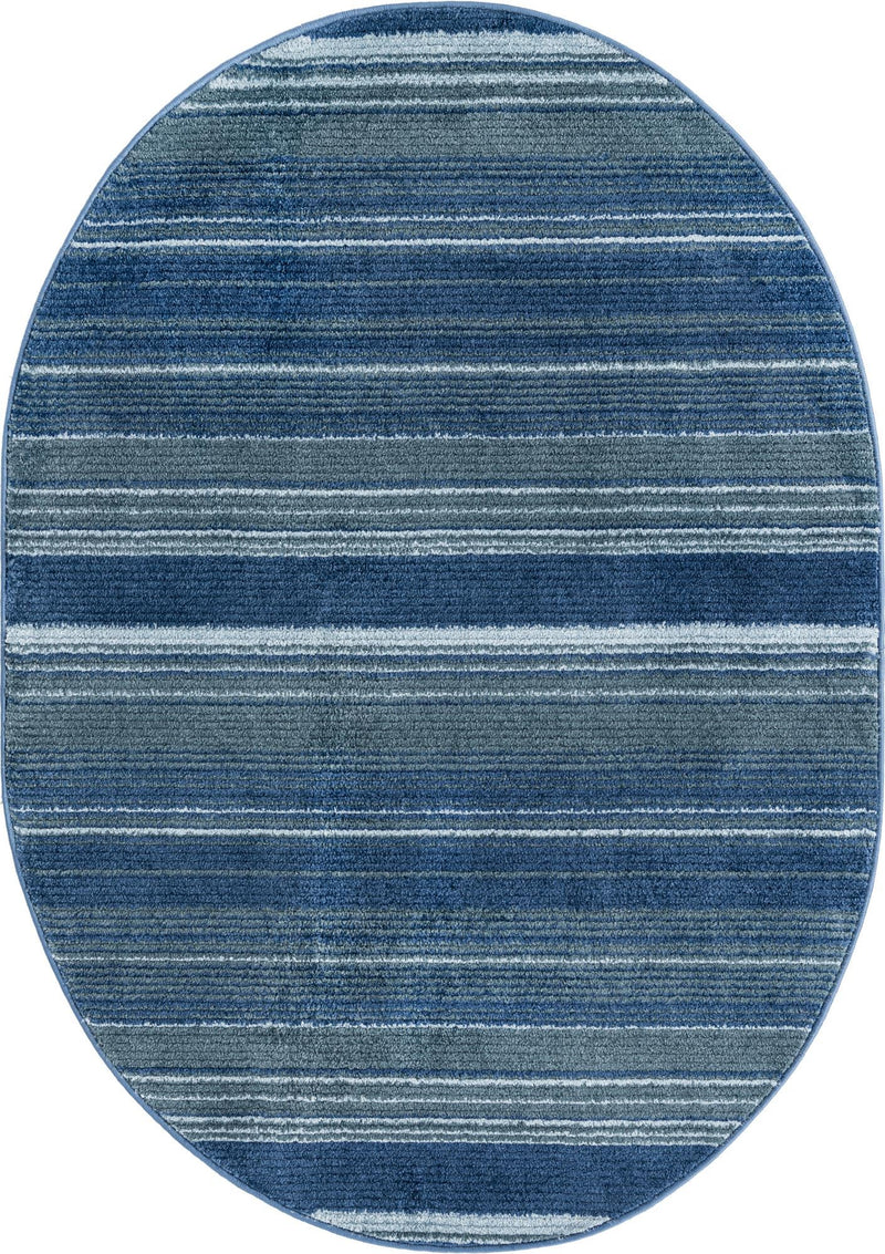 Jewel Oasis Collection Area Rug - Sapphire (Blue) Oval Blue  lifestyle 11