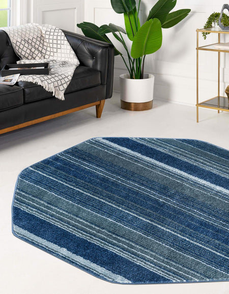 Jewel Oasis Collection Area Rug - Sapphire (Blue)