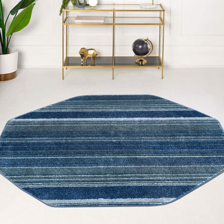 Jewel Oasis Collection Area Rug - Sapphire (Blue)