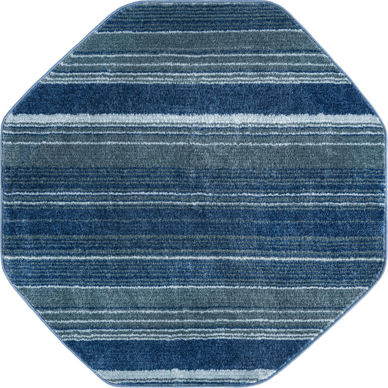 Jewel Oasis Collection Area Rug - Sapphire (Blue) Octagon Blue  lifestyle 12