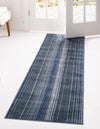 Jewel Oasis Collection Area Rug - Sapphire (Blue) Runner Blue  lifestyle 18