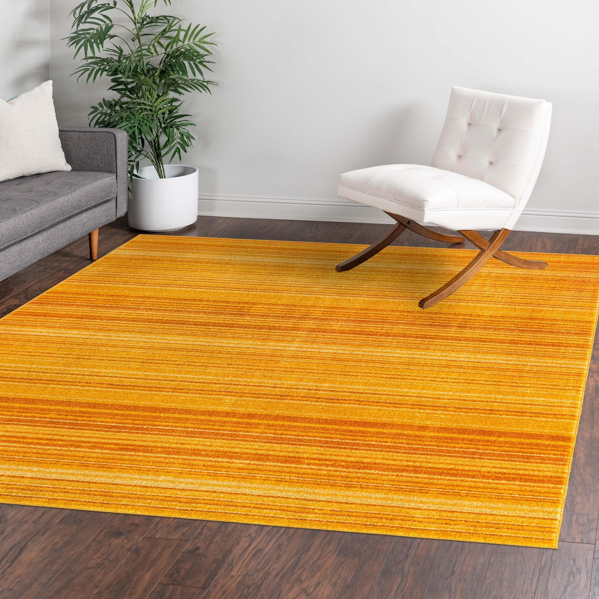 Jewel Oasis Collection Area Rug - Sapphire (Yellow)