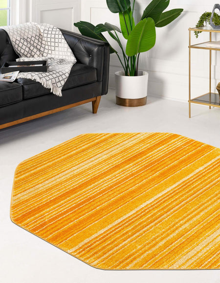 Jewel Oasis Collection Area Rug - Sapphire (Yellow)