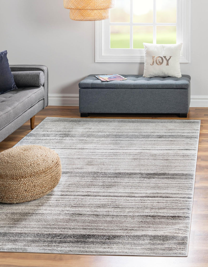 Jewel Oasis Collection Area Rug - Sapphire (Gray) Rectangle Gray  lifestyle 2