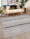 Jewel Oasis Collection Area Rug - Sapphire (Gray) Square Gray  lifestyle 20