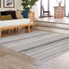 Jewel Oasis Collection Area Rug - Sapphire (Gray) Square Gray  lifestyle 81