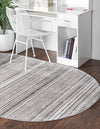 Jewel Oasis Collection Area Rug - Sapphire (Gray) Oval Gray  lifestyle 26