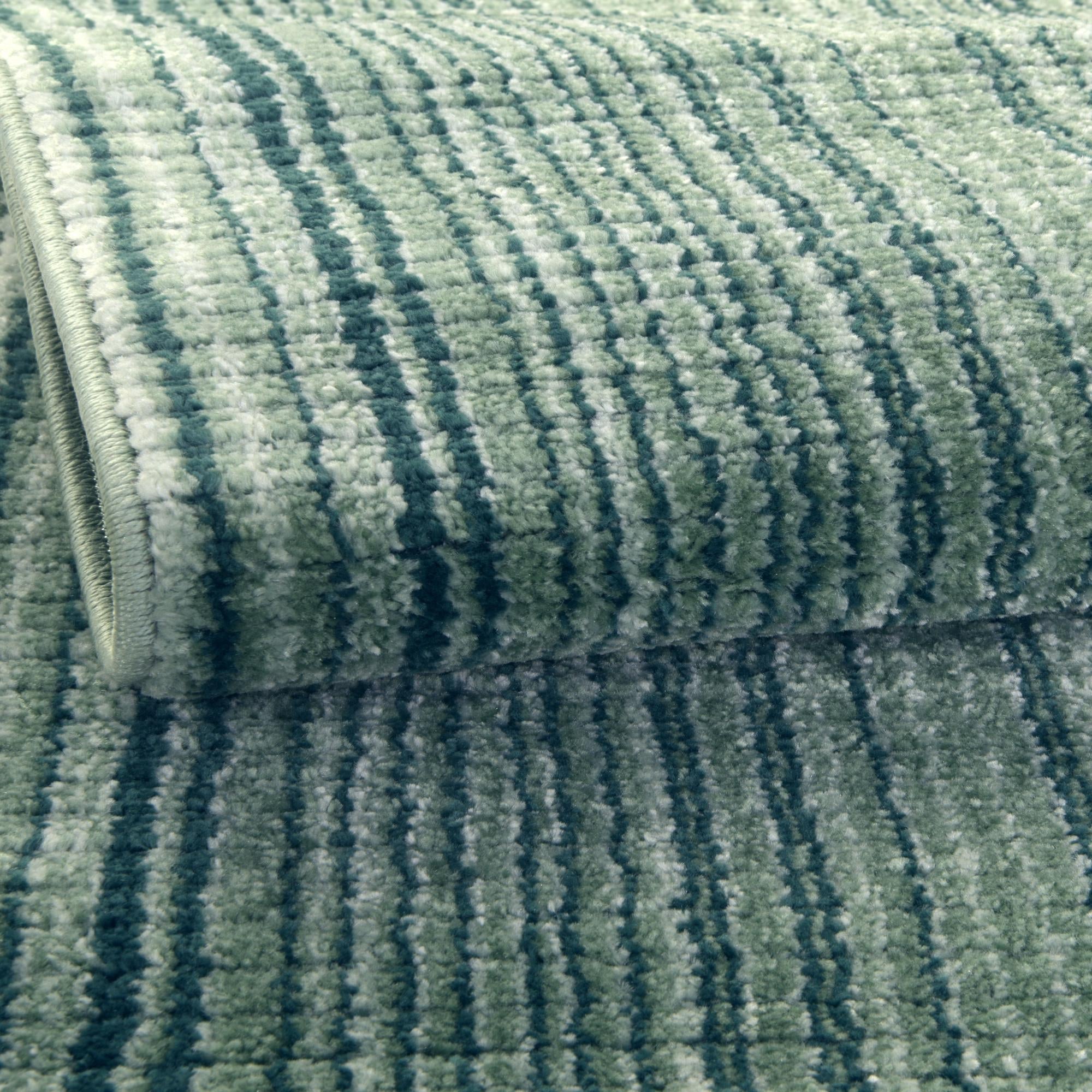 Jewel Oasis Collection Area Rug - Sapphire (Green)