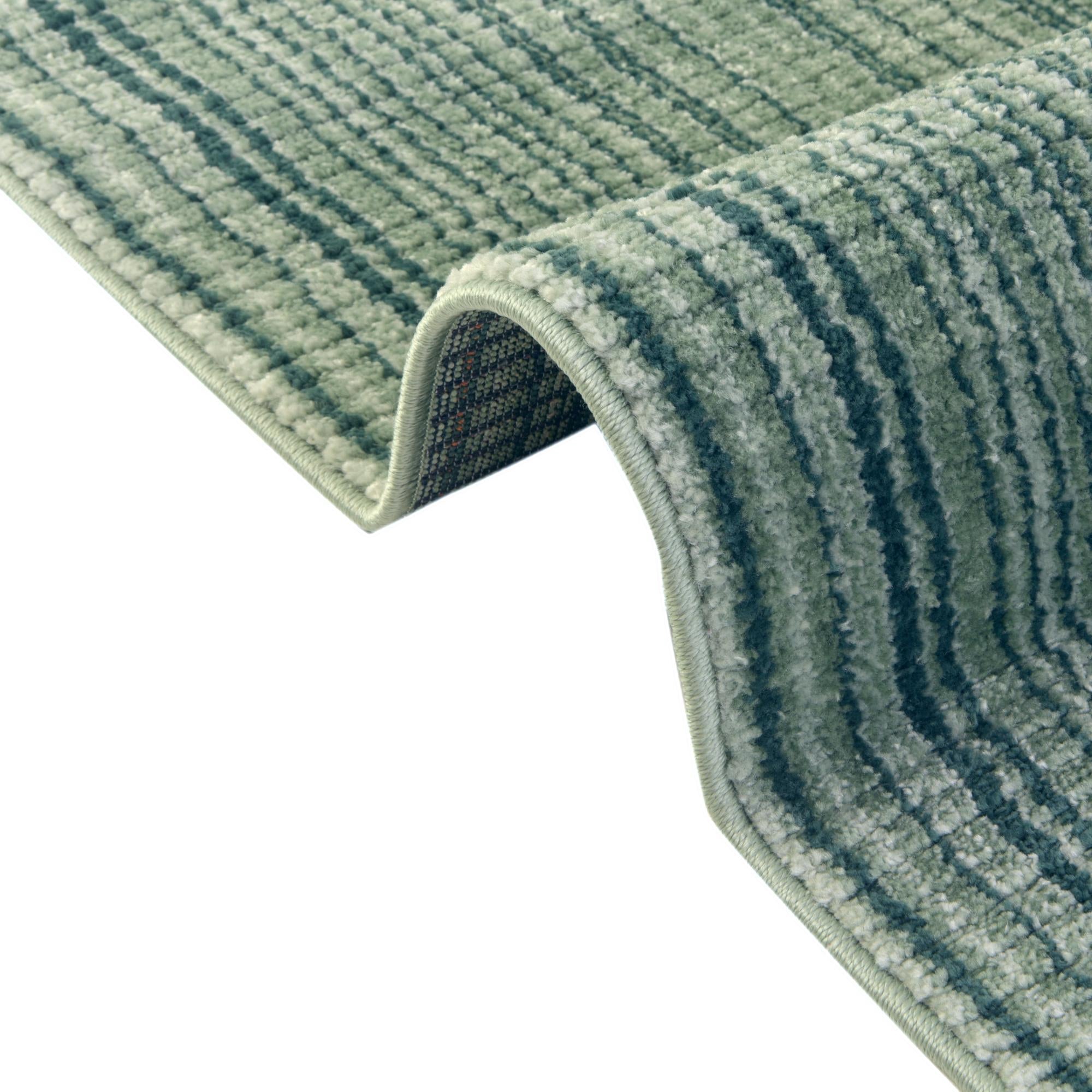 Jewel Oasis Collection Area Rug - Sapphire (Green)