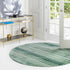 Jewel Oasis Collection Area Rug - Sapphire (Green)