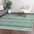 Jewel Oasis Collection Area Rug - Sapphire (Green)