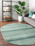 Jewel Oasis Collection Area Rug - Sapphire (Green)