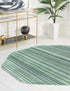 Jewel Oasis Collection Area Rug - Sapphire (Green)