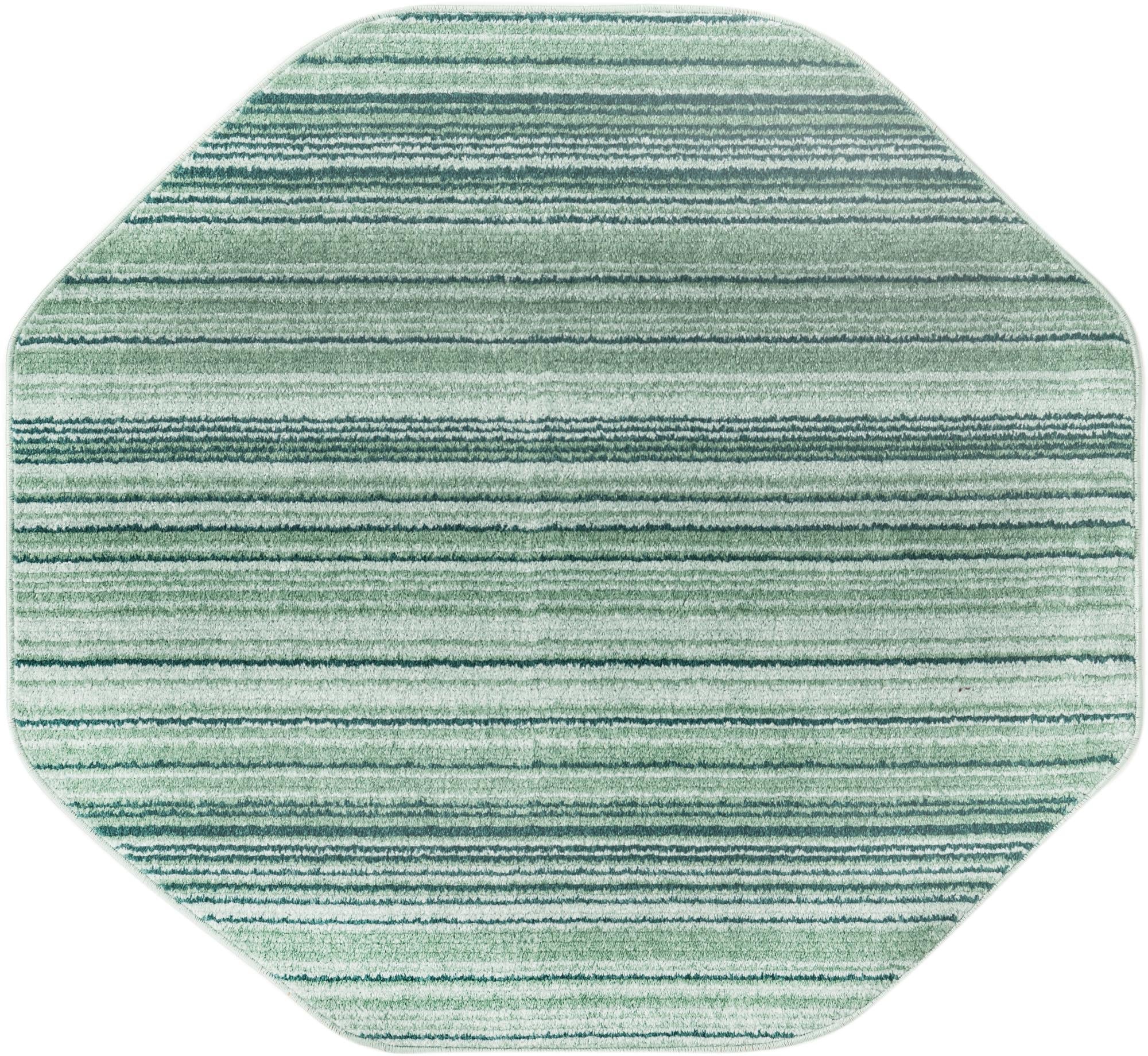 Jewel Oasis Collection Area Rug - Sapphire (Green)