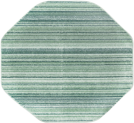 Jewel Oasis Collection Area Rug - Sapphire (Green)