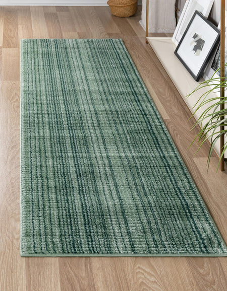 Jewel Oasis Collection Area Rug - Sapphire (Green)