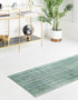 Jewel Oasis Collection Area Rug - Sapphire (Green)