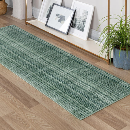 Jewel Oasis Collection Area Rug - Sapphire (Green)