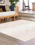 Jewel Oasis Collection Area Rug - Sapphire (Ivory)