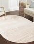 Jewel Oasis Collection Area Rug - Sapphire (Ivory)