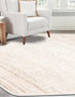 Jewel Oasis Collection Area Rug - Sapphire (Ivory)