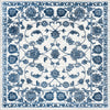 Charleston Elegance Collection Area Rug -  Seaport (White Blue) Square White Blue  lifestyle 19