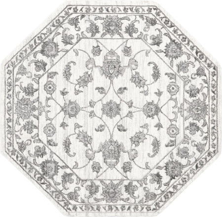 Charleston Elegance Collection Area Rug -  Seaport (white Gray)