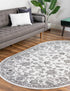 Charleston Elegance Collection Area Rug -  Seaport (white Gray)