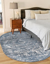 Cascade Range Collection Area Rug -  Jefferson Oval Blue  lifestyle 92