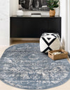 Cascade Range Collection Area Rug -  Jefferson Oval Blue  lifestyle 104