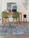 Cascade Range Collection Area Rug -  Jefferson Oval Blue  lifestyle 152