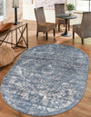 Cascade Range Collection Area Rug -  Jefferson Oval Blue  lifestyle 176