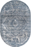 Cascade Range Collection Area Rug -  Jefferson Oval Blue Main