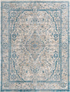 Seville Stripes Collection Area Rug - Cadiz (Light Gray) Rectangle Light Gray Main