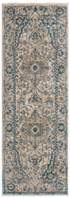 Seville Stripes Collection Area Rug - Cadiz (Light Gray) Runner Light Gray  lifestyle 7