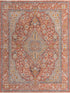 Seville Stripes Collection Area Rug - Cadiz (Brick Red)