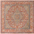 Seville Stripes Collection Area Rug - Cadiz (Brick Red)