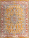 Seville Stripes Collection Area Rug - Cadiz (Yellow) Rectangle Yellow Main