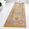 Seville Stripes Collection Area Rug - Cadiz (Yellow) Runner Yellow  lifestyle 69