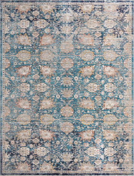 Seville Stripes Collection Area Rug -  Cordoba (Blue)