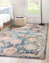 Seville Stripes Collection Area Rug -  Cordoba (Blue)