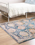 Seville Stripes Collection Area Rug -  Cordoba (Blue)