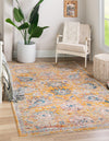 Seville Stripes Collection Area Rug -  Cordoba (Yellow) Rectangle Yellow  lifestyle 2