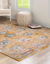 Seville Stripes Collection Area Rug -  Cordoba (Yellow) Rectangle Yellow  lifestyle 3