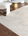 Seville Stripes Collection Area Rug -  Cordoba (Gray) Rectangle Gray  lifestyle 3