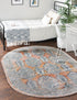 Seville Stripes Collection Area Rug -  Granada (Brick Red)