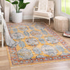 Seville Stripes Collection Area Rug -  Granada (Yellow) Rectangle Yellow  lifestyle 4