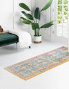 Seville Stripes Collection Area Rug -  Granada (Yellow) Runner Yellow  lifestyle 16