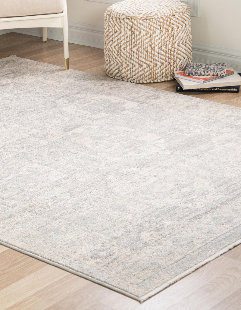 Seville Stripes Collection Area Rug -  Granada (Gray) Rectangle Gray  lifestyle 3