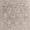 Seville Stripes Collection Area Rug -  Granada (Gray) Square Gray  lifestyle 3